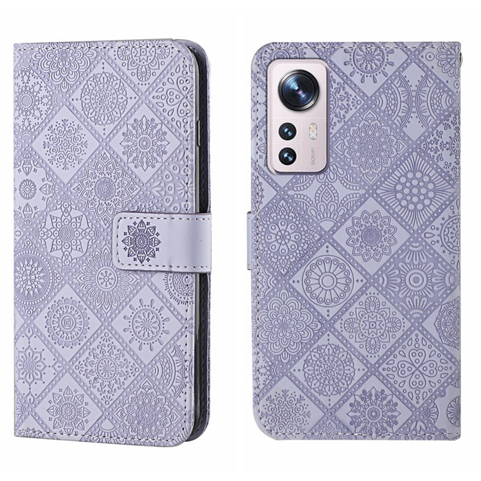 Estuche para teléfono de cuero con patrón en relieve de estilo étnico, For OPPO A96 5G, For OPPO Find X5, For OPPO Find X5 Pro, For OPPO Realme 9i, For OPPO Reno7, For Xiaomi Poco M4 Pro 5G, For Xiaomi Poco X4 Pro 5G, For Xiaomi 12 Lite