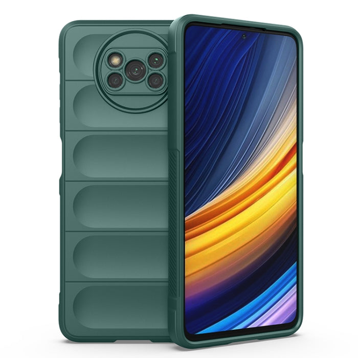 Magic Shield TPU + Estuche para teléfono de franela, For Xiaomi Poco X3 NFC