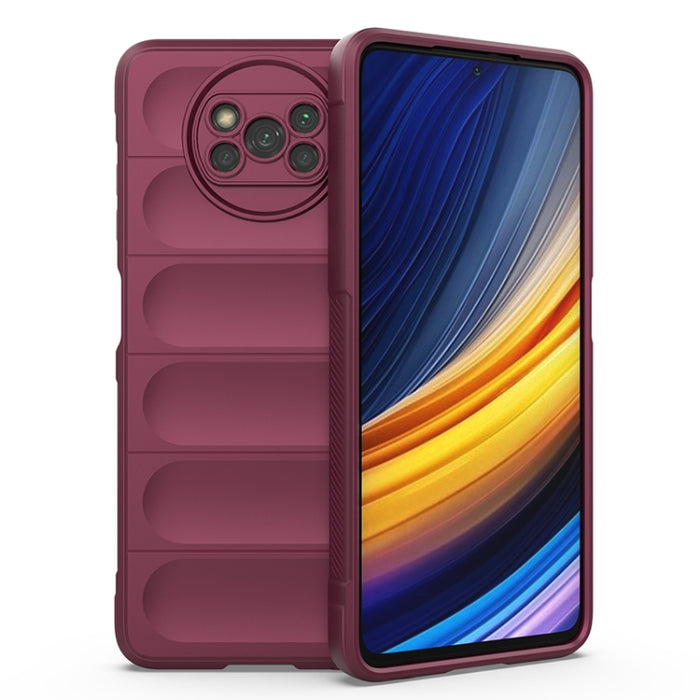 Magic Shield TPU + Estuche para teléfono de franela, For Xiaomi Poco X3 NFC