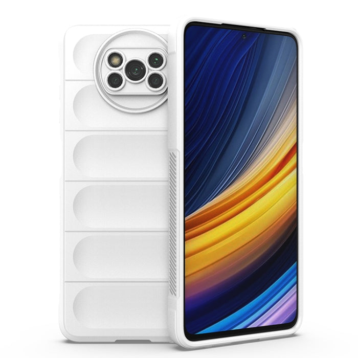 Magic Shield TPU + Estuche para teléfono de franela, For Xiaomi Poco X3 NFC
