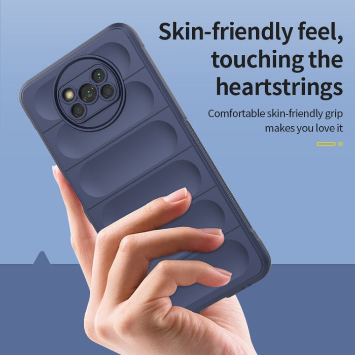 Magic Shield TPU + Estuche para teléfono de franela, For Xiaomi Poco X3 NFC