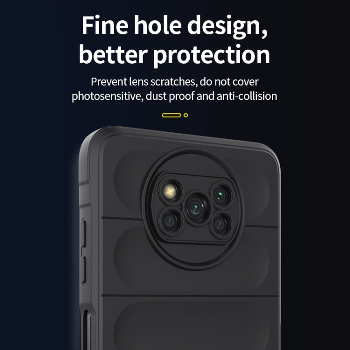 Magic Shield TPU + Estuche para teléfono de franela, For Xiaomi Poco X3 NFC