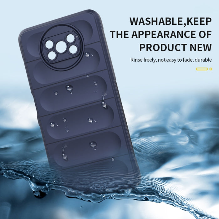 Magic Shield TPU + Estuche para teléfono de franela, For Xiaomi Poco X3 NFC