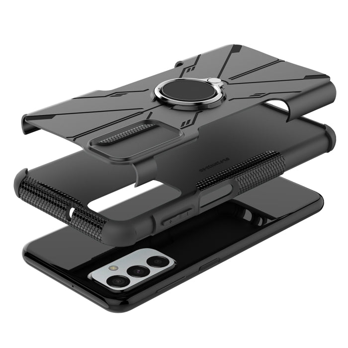 Armor Bear Funda para teléfono PC + TPU a prueba de golpes con anillo, For Motorola Moto G22, For Samsung Galaxy F23 / M23 5G, For Xiaomi Redmi 10C 4G, For Xiaomi Redmi Note 11E 5G