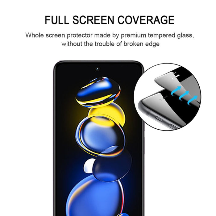 Protector de pantalla de pegamento completo, película de vidrio templado para Xiaomi Redmi Note 11T Pro/11T Pro +/11T Pro + Astro Boy, edición limitada, For Xiaomi Redmi Note 11T Pro/11T Pro+ (1 PC)