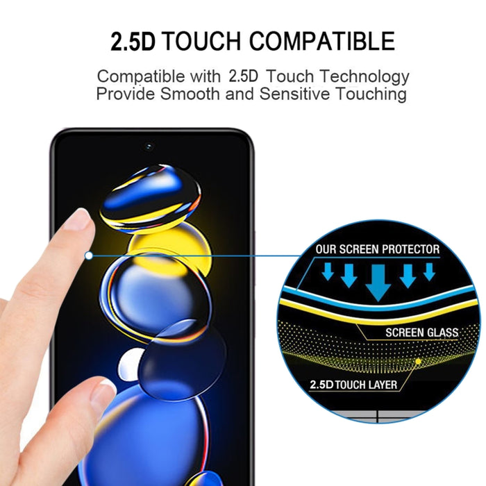 Protector de pantalla de pegamento completo, película de vidrio templado para Xiaomi Redmi Note 11T Pro/11T Pro +/11T Pro + Astro Boy, edición limitada, For Xiaomi Redmi Note 11T Pro/11T Pro+ (1 PC)