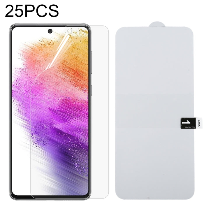 25 PCS Protector de pantalla completa Película de hidrogel a prueba de explosiones, For Samsung Galaxy A13 / A23 5G (25 PCS), For Samsung Galaxy A23 (25 PCS), For Samsung Galaxy A73 (25 PCS), For Xiaomi Redmi Note 11T Pro/11T Pro+ (25 PCS)