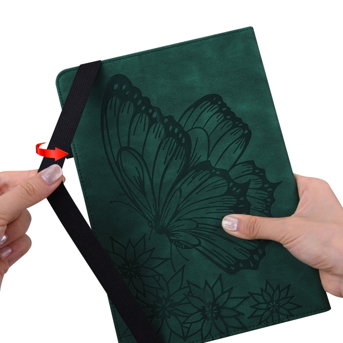 Funda para tableta de cuero con relieve de mariposa grande, For Xiaomi Pad 5, For Xiaomi Pad 5 Pro