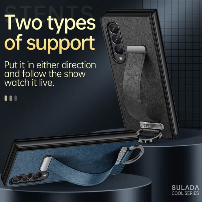 SULADA Cool Series PC + Funda para teléfono a prueba de golpes con textura de cuero, For Samsung Galaxy Z Fold3 5G, For iPhone 12, For iPhone 13, For Samsung Galaxy S22 5G, For Samsung Galaxy Z Fold2, For Samsung Galaxy Z Flip3, For iPhone 12 Pro      ...
