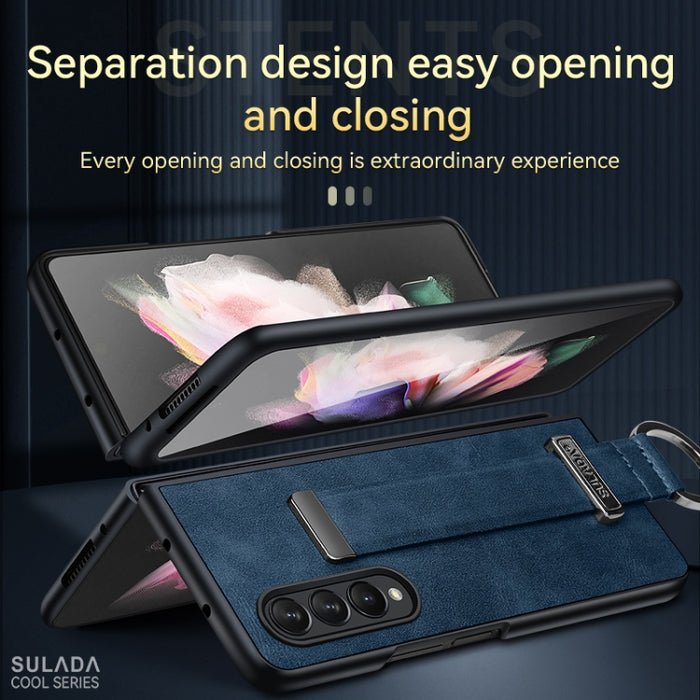 SULADA Cool Series PC + Funda para teléfono a prueba de golpes con textura de cuero, For Samsung Galaxy Z Fold3 5G, For iPhone 12, For iPhone 13, For Samsung Galaxy S22 5G, For Samsung Galaxy Z Fold2, For Samsung Galaxy Z Flip3, For iPhone 12 Pro      ...