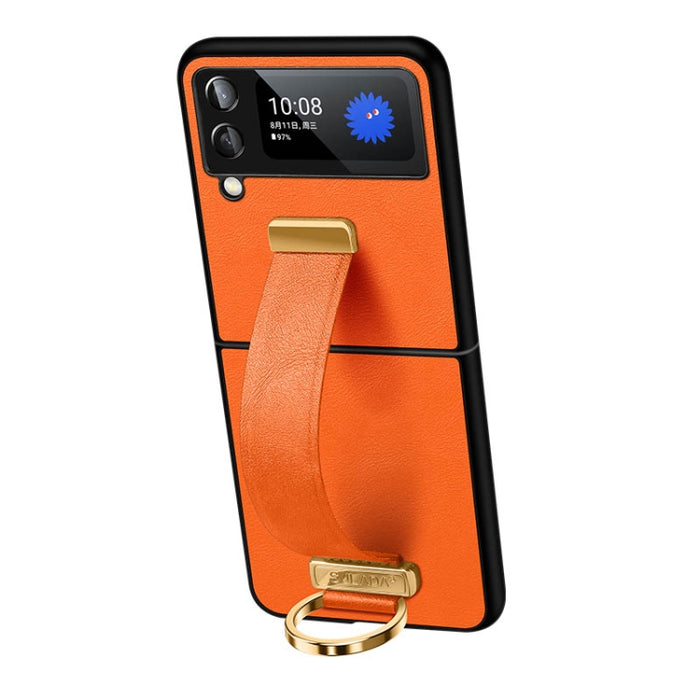 SULADA Cool Series PC + Funda para teléfono a prueba de golpes con textura de cuero
