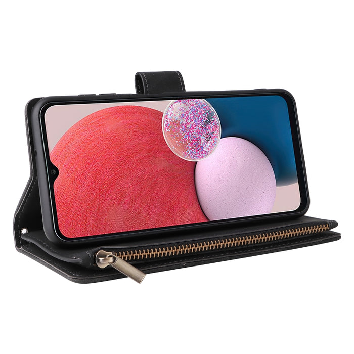 Estuche para teléfono de cuero con cremallera esmerilada multifuncional, For Samsung Galaxy A13 4G, For Samsung Galaxy A23, For OnePlus 9 Pro, For OnePlus 9, For Google Pixel 6 Pro, For Google Pixel 6a, For Google Pixel 7 5G, For Google Pixel 7 Pro 5G ...