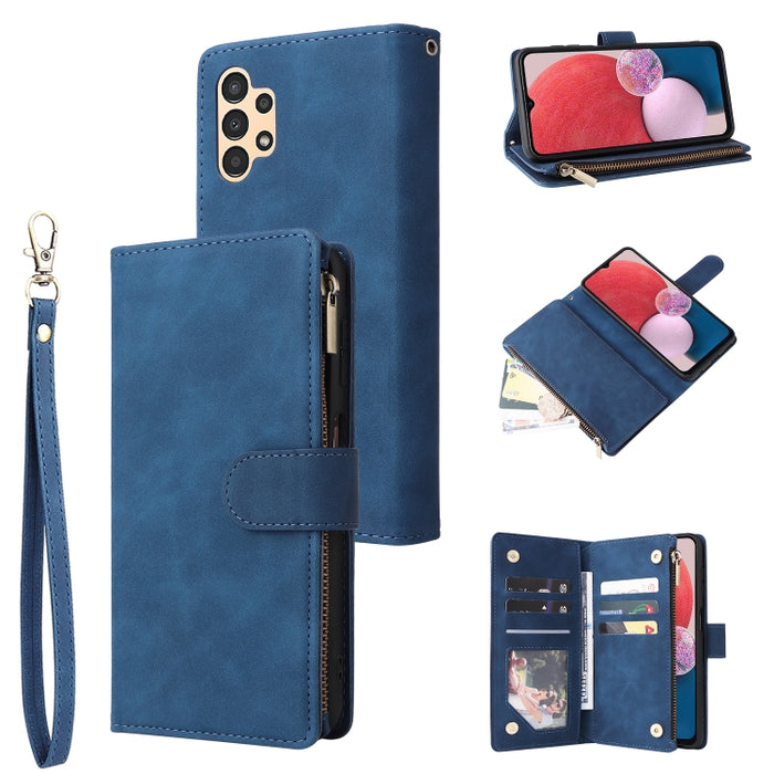 Estuche para teléfono de cuero con cremallera esmerilada multifuncional, For Samsung Galaxy A13 4G, For Samsung Galaxy A23, For OnePlus 9 Pro, For OnePlus 9, For Google Pixel 6 Pro, For Google Pixel 6a, For Google Pixel 7 5G, For Google Pixel 7 Pro 5G ...