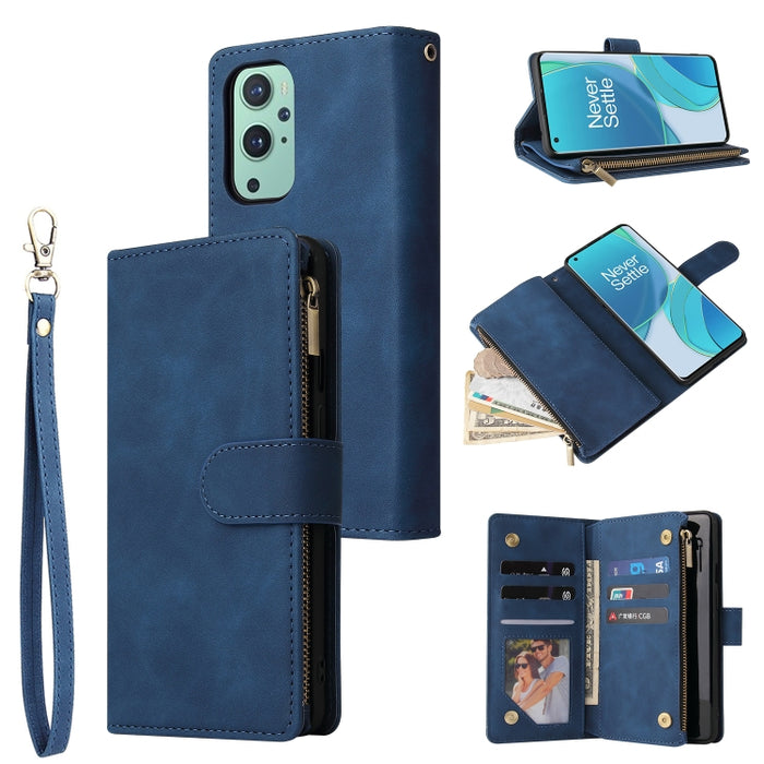 Estuche para teléfono de cuero con cremallera esmerilada multifuncional, For Samsung Galaxy A13 4G, For Samsung Galaxy A23, For OnePlus 9 Pro, For OnePlus 9, For Google Pixel 6 Pro, For Google Pixel 6a, For Google Pixel 7 5G, For Google Pixel 7 Pro 5G ...
