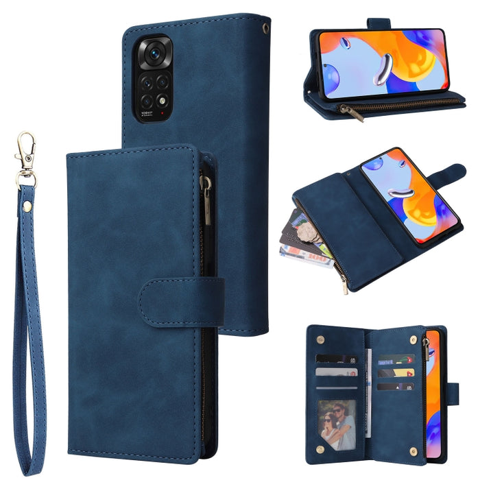 Estuche para teléfono de cuero con cremallera esmerilada multifuncional, For Samsung Galaxy A13 4G, For Samsung Galaxy A23, For OnePlus 9 Pro, For OnePlus 9, For Google Pixel 6 Pro, For Google Pixel 6a, For Google Pixel 7 5G, For Google Pixel 7 Pro 5G ...