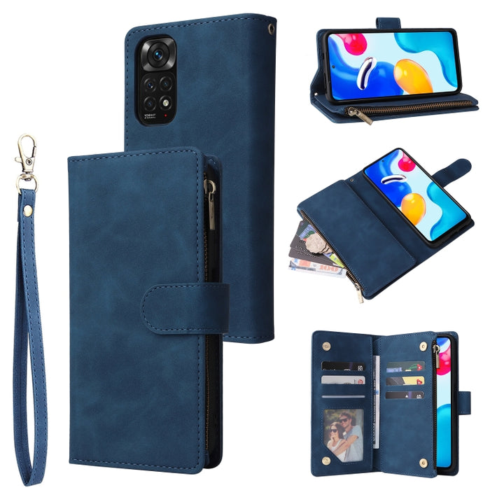 Estuche para teléfono de cuero con cremallera esmerilada multifuncional, For Samsung Galaxy A13 4G, For Samsung Galaxy A23, For OnePlus 9 Pro, For OnePlus 9, For Google Pixel 6 Pro, For Google Pixel 6a, For Google Pixel 7 5G, For Google Pixel 7 Pro 5G ...