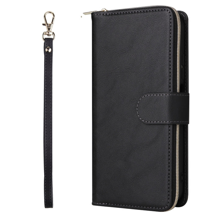 9 Ranuras para tarjetas Cremallera Monedero Funda de cuero para teléfono, For Xiaomi Redmi Note 11S, For Samsung Galaxy A23