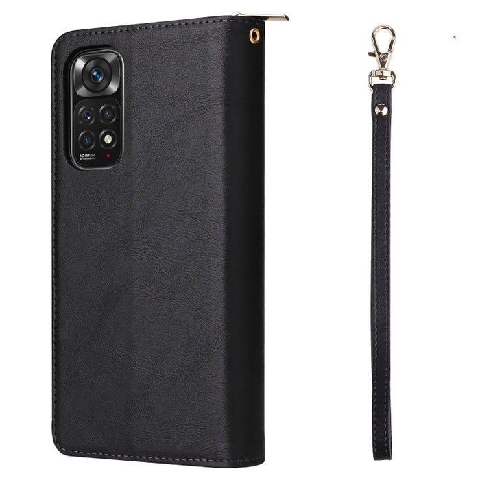 9 Ranuras para tarjetas Cremallera Monedero Funda de cuero para teléfono, For Xiaomi Redmi Note 11S, For Samsung Galaxy A23