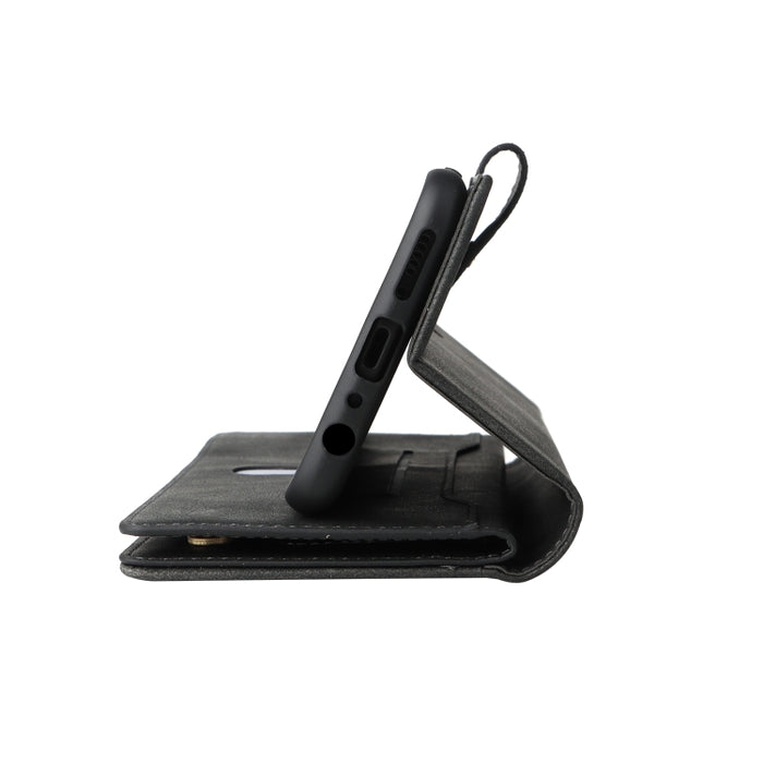 Caja de teléfono de cuero con tres pliegues para 9 tarjetas con hebilla de remache, For OnePlus Nord N10 5G, For Samsung Galaxy Note20, For OnePlus 10 Pro 5G, For Samsung Galaxy A23 4G, For Xiaomi 11T