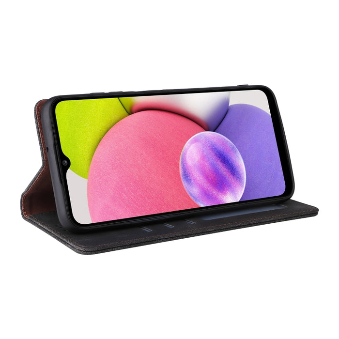 Estuche de cuero para teléfono con cierre de succión simple, For Samsung Galaxy A03s, For Samsung Galaxy A13 4G, For Xiaomi Redmi Note 11 4G International, For Xiaomi Redmi Note 11 Pro, For Samsung Galaxy A23, For Samsung Galaxy A73 5G                 ...
