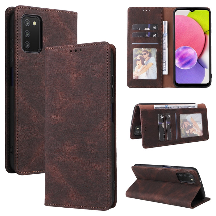 Estuche de cuero para teléfono con cierre de succión simple, For Samsung Galaxy A03s, For Samsung Galaxy A13 4G, For Xiaomi Redmi Note 11 4G International, For Xiaomi Redmi Note 11 Pro, For Samsung Galaxy A23, For Samsung Galaxy A73 5G                 ...