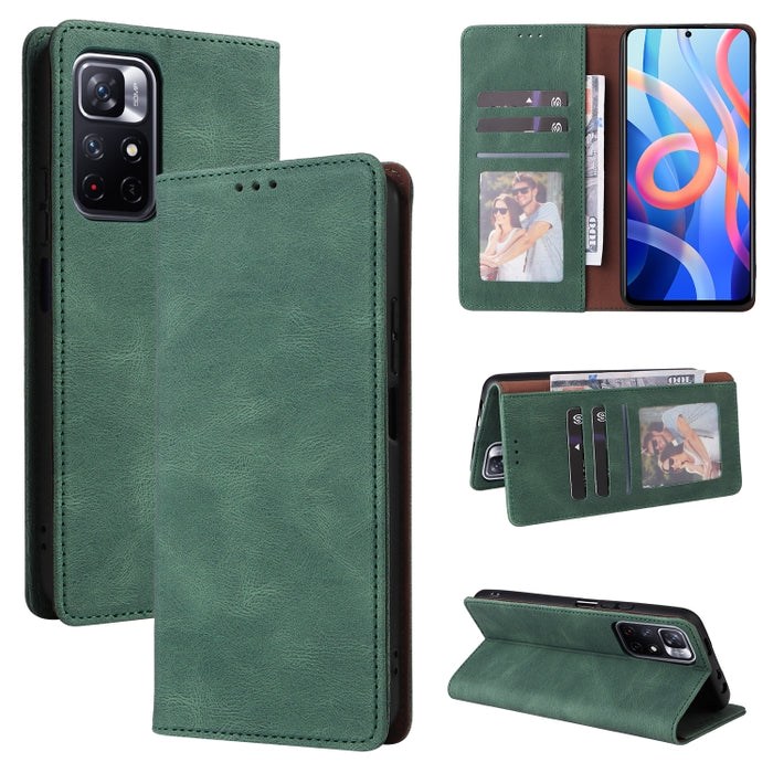 Estuche de cuero para teléfono con cierre de succión simple, For Samsung Galaxy A03s, For Samsung Galaxy A13 4G, For Xiaomi Redmi Note 11 4G International, For Xiaomi Redmi Note 11 Pro, For Samsung Galaxy A23, For Samsung Galaxy A73 5G                 ...