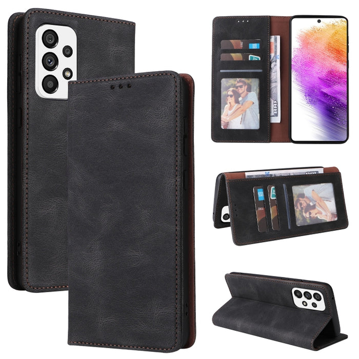 Estuche de cuero para teléfono con cierre de succión simple, For Samsung Galaxy A03s, For Samsung Galaxy A13 4G, For Xiaomi Redmi Note 11 4G International, For Xiaomi Redmi Note 11 Pro, For Samsung Galaxy A23, For Samsung Galaxy A73 5G                 ...