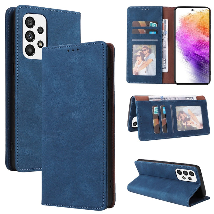 Estuche de cuero para teléfono con cierre de succión simple, For Samsung Galaxy A03s, For Samsung Galaxy A13 4G, For Xiaomi Redmi Note 11 4G International, For Xiaomi Redmi Note 11 Pro, For Samsung Galaxy A23, For Samsung Galaxy A73 5G                 ...