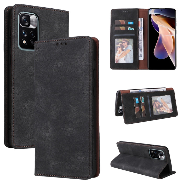 Estuche de cuero para teléfono con cierre de succión simple, For Samsung Galaxy A03s, For Samsung Galaxy A13 4G, For Xiaomi Redmi Note 11 4G International, For Xiaomi Redmi Note 11 Pro, For Samsung Galaxy A23, For Samsung Galaxy A73 5G                 ...