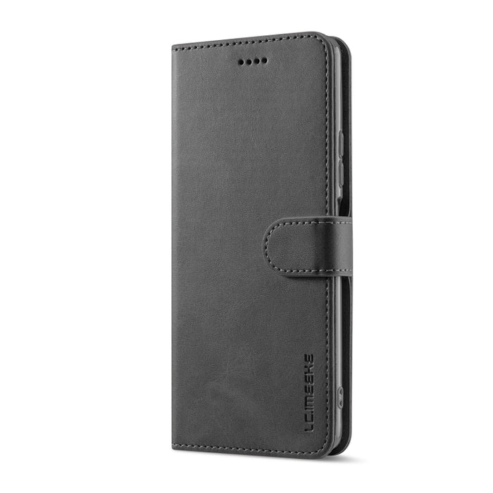 LC.IMEEKE Estuche para teléfono de cuero con textura de becerro, For Xiaomi 12 Lite