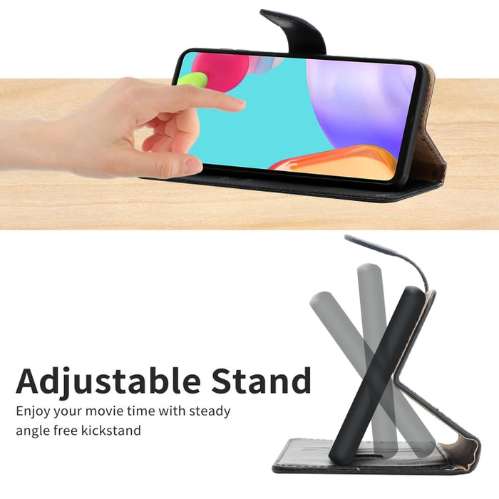 Estuche para teléfono con tapa horizontal a prueba de huellas dactilares de cuero genuino, For OnePlus Nord 2T 5G, For Xiaomi 12 Lite