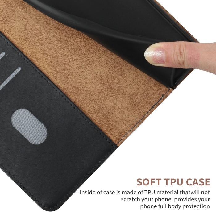 Estuche para teléfono con tapa horizontal a prueba de huellas dactilares de cuero genuino, For OnePlus Nord 2T 5G, For Xiaomi 12 Lite