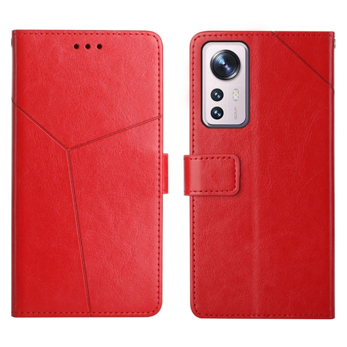 Estuche para teléfono de cuero con tapa horizontal y costuras en Y, For OnePlus Nord 2T 5G, For Xiaomi 12 Lite