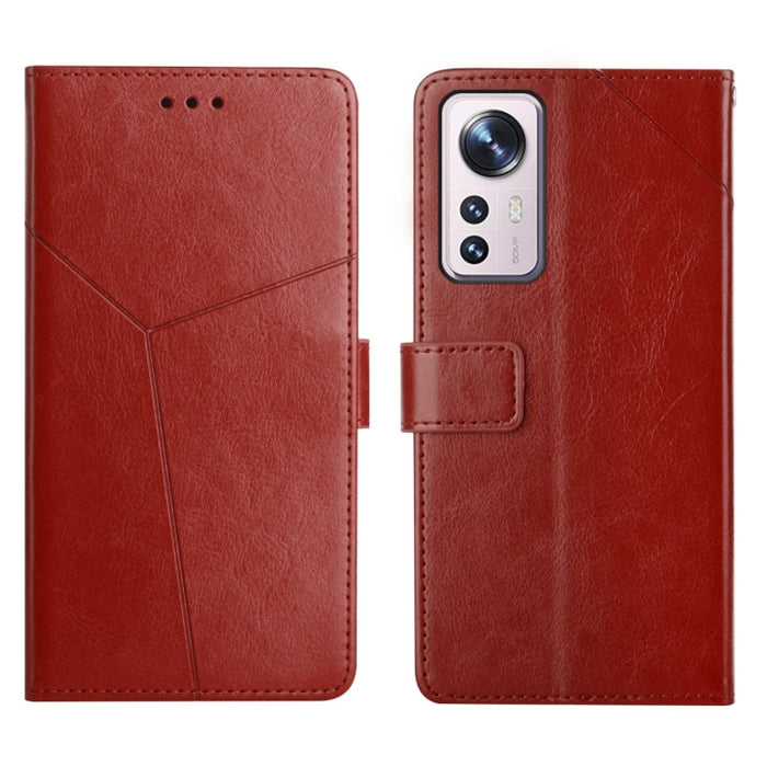 Estuche para teléfono de cuero con tapa horizontal y costuras en Y, For OnePlus Nord 2T 5G, For Xiaomi 12 Lite