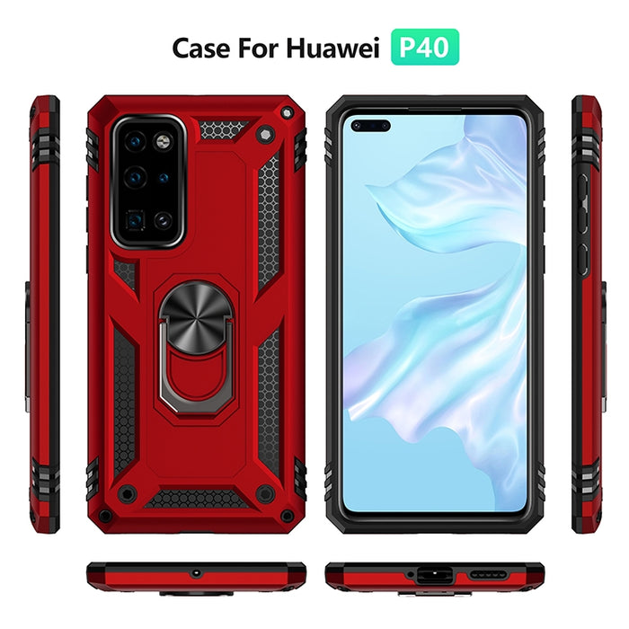 Funda protectora de TPU + PC a prueba de golpes con soporte giratorio de 360 grados, For Huawei P40, For Xiaomi Mi 10 Pro