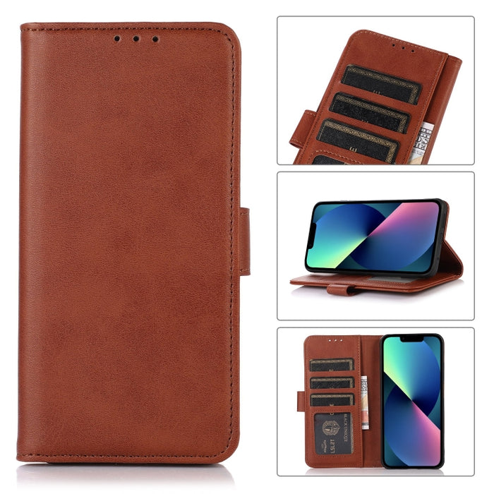 Estuche para teléfono de cuero con textura de vaca
