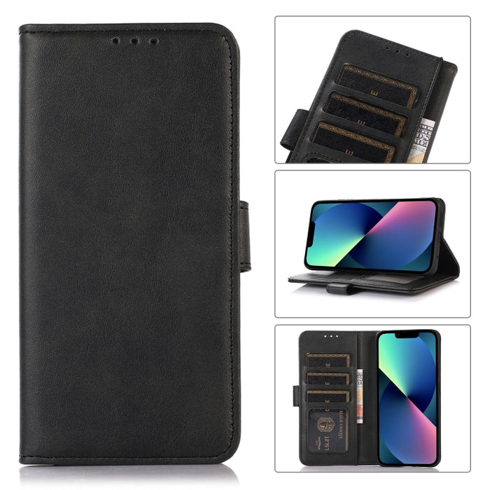 Estuche para teléfono de cuero con textura de vaca