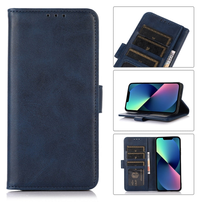 Estuche para teléfono de cuero con textura de vaca