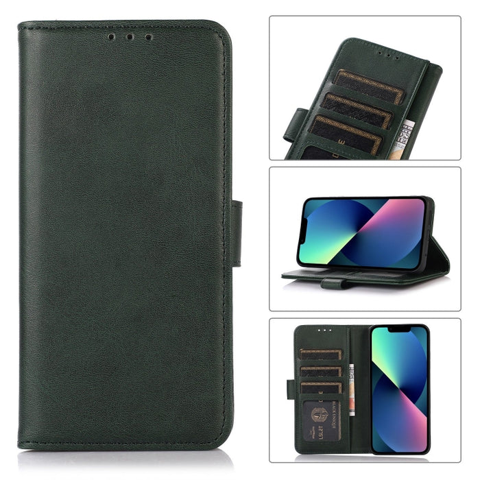 Estuche para teléfono de cuero con textura de vaca