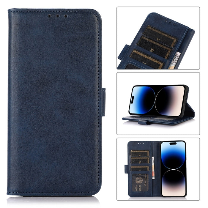 Estuche para teléfono de cuero con textura de vaca