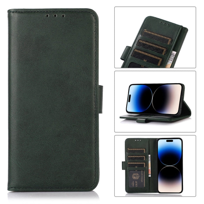 Estuche para teléfono de cuero con textura de vaca
