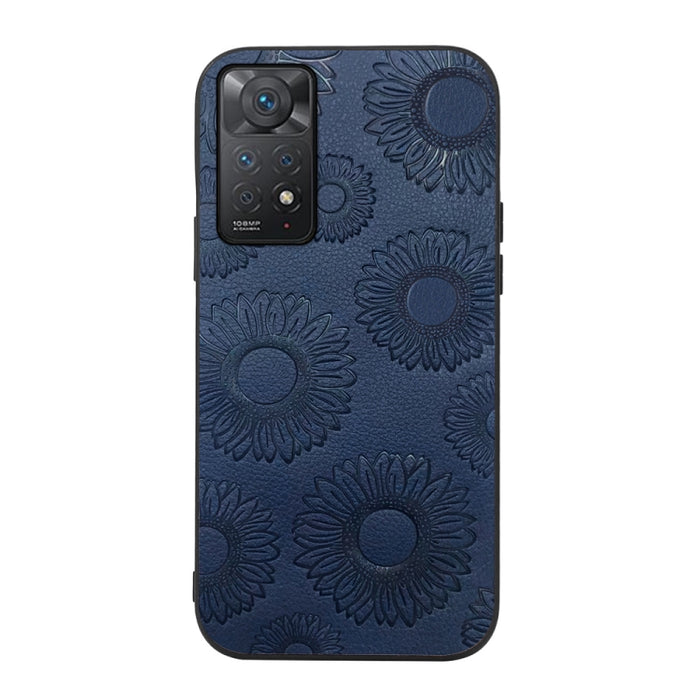 Estuche para teléfono a prueba de golpes PU con patrón de girasol, For Xiaomi 12 Pro, For Xiaomi 12 / 12X, For Xiaomi Redmi Note 11 Pro, For Xiaomi Redmi Note 11 / Note 11S 4G