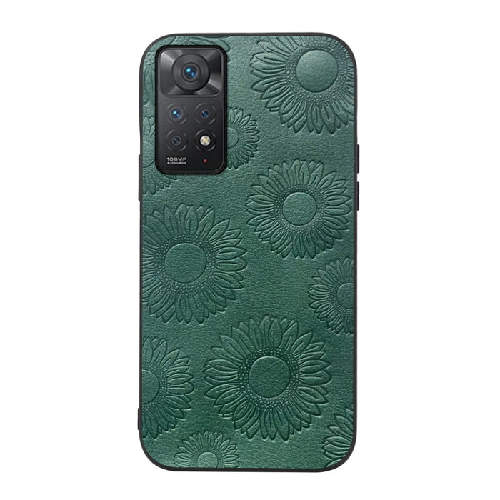 Estuche para teléfono a prueba de golpes PU con patrón de girasol, For Xiaomi 12 Pro, For Xiaomi 12 / 12X, For Xiaomi Redmi Note 11 Pro, For Xiaomi Redmi Note 11 / Note 11S 4G