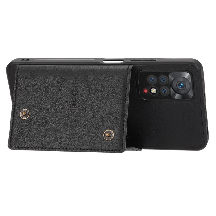 Estuche magnético para teléfono con ranuras para tarjetas con doble hebilla, For Infinix Hot 9 / Note 7 Lite, For Xiaomi Redmi Note 11 Pro, For Xiaomi Redmi Note 11 /Note 11S 4G