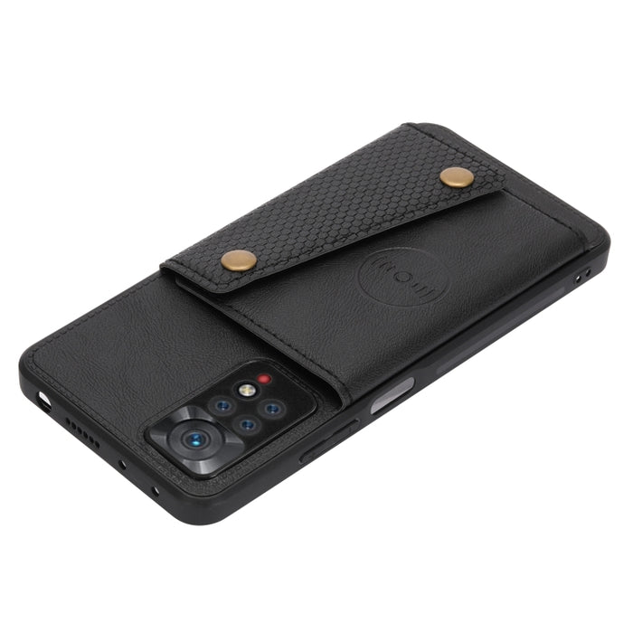 Estuche magnético para teléfono con ranuras para tarjetas con doble hebilla, For Infinix Hot 9 / Note 7 Lite, For Xiaomi Redmi Note 11 Pro, For Xiaomi Redmi Note 11 /Note 11S 4G
