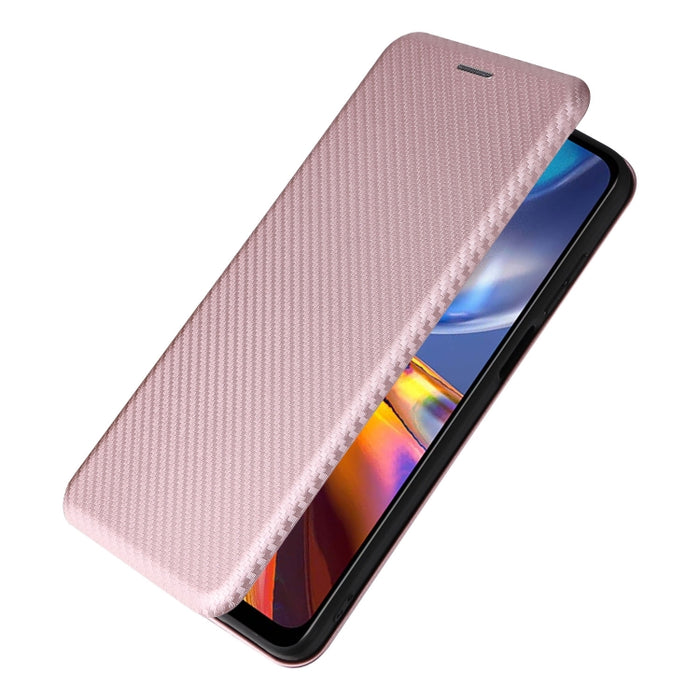 Caja de teléfono de cuero con tapa horizontal magnética con textura de fibra de carbono, For Motorola Moto E32 4G, For Motorola Moto G52/G82, For Xiaomi Redmi Note 11 Pro, For Xiaomi 12 Lite, For Xiaomi Poco F4 GT/Redmi K50 Gaming