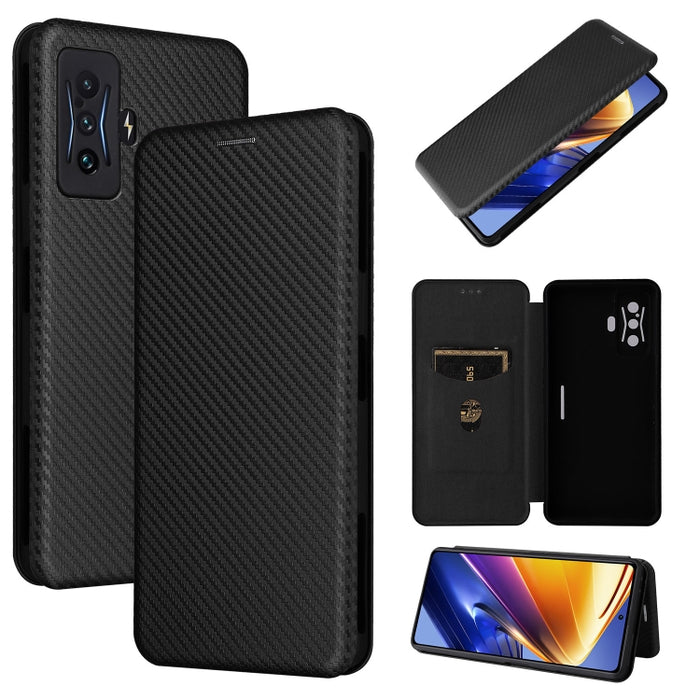 Caja de teléfono de cuero con tapa horizontal magnética con textura de fibra de carbono, For Motorola Moto E32 4G, For Motorola Moto G52/G82, For Xiaomi Redmi Note 11 Pro, For Xiaomi 12 Lite, For Xiaomi Poco F4 GT/Redmi K50 Gaming