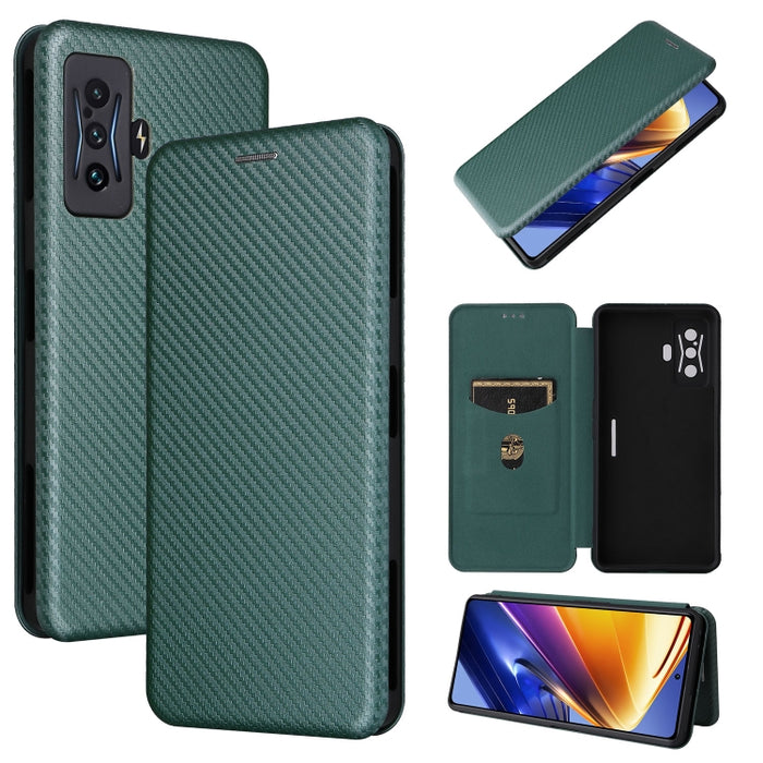 Caja de teléfono de cuero con tapa horizontal magnética con textura de fibra de carbono, For Motorola Moto E32 4G, For Motorola Moto G52/G82, For Xiaomi Redmi Note 11 Pro, For Xiaomi 12 Lite, For Xiaomi Poco F4 GT/Redmi K50 Gaming