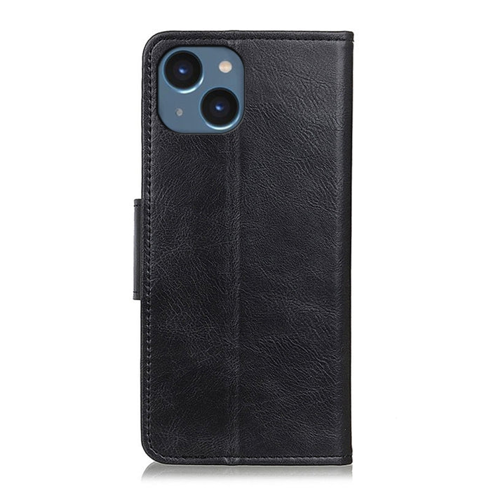 Mirren Crazy Horse Texture Funda de cuero con tapa horizontal para teléfono