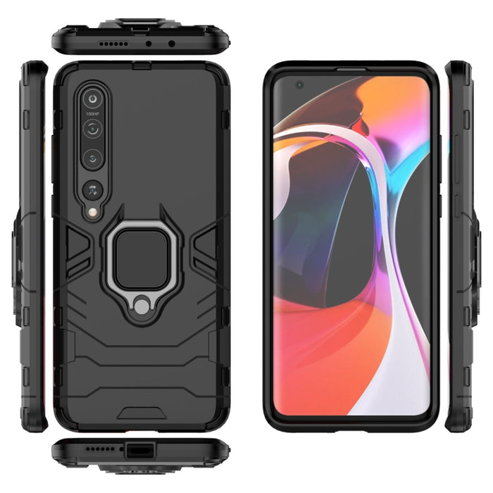 Funda protectora a prueba de golpes de PC + TPU con soporte de anillo magnético, For Xiaomi Mi 10, For Xiaomi Mi 10 Pro